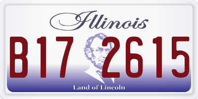IL license plate B172615