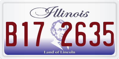 IL license plate B172635