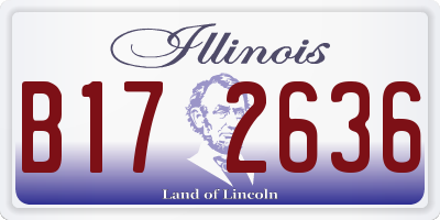 IL license plate B172636