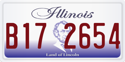 IL license plate B172654