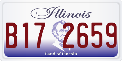 IL license plate B172659