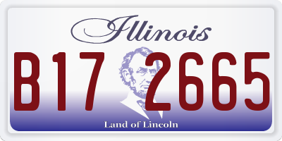 IL license plate B172665