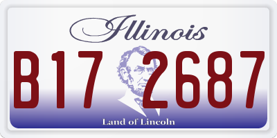 IL license plate B172687