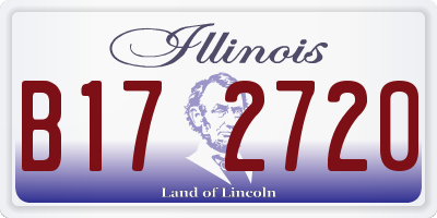 IL license plate B172720
