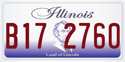 IL license plate B172760