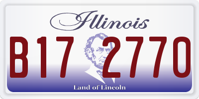 IL license plate B172770