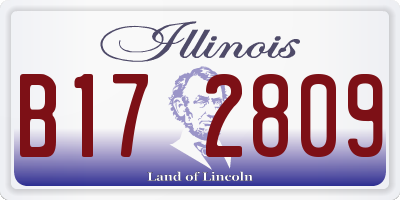 IL license plate B172809