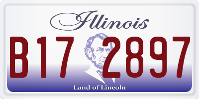 IL license plate B172897