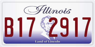 IL license plate B172917