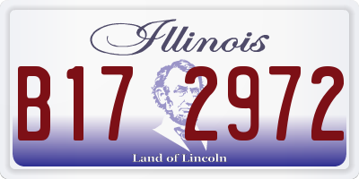 IL license plate B172972
