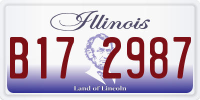 IL license plate B172987