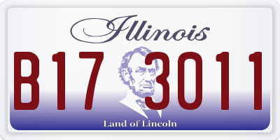 IL license plate B173011