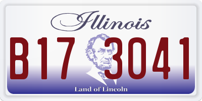 IL license plate B173041