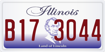 IL license plate B173044