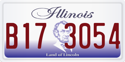 IL license plate B173054