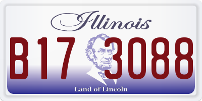 IL license plate B173088