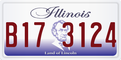 IL license plate B173124