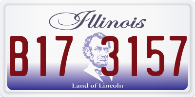 IL license plate B173157