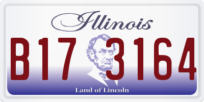 IL license plate B173164
