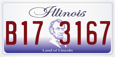 IL license plate B173167