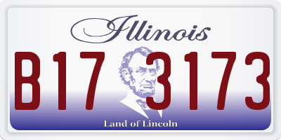 IL license plate B173173