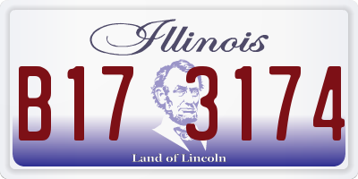 IL license plate B173174