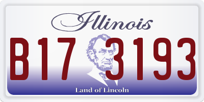 IL license plate B173193