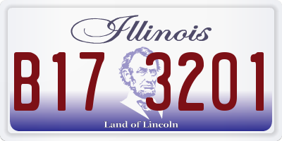 IL license plate B173201