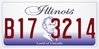 IL license plate B173214