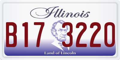 IL license plate B173220