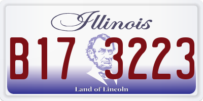 IL license plate B173223