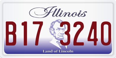 IL license plate B173240