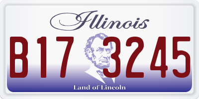 IL license plate B173245