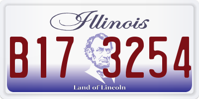 IL license plate B173254