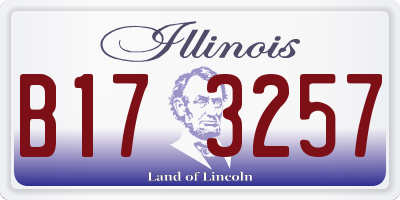 IL license plate B173257