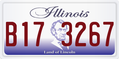 IL license plate B173267