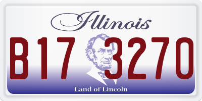 IL license plate B173270