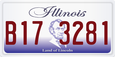 IL license plate B173281