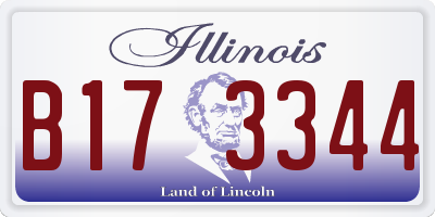 IL license plate B173344
