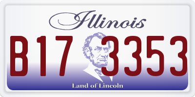 IL license plate B173353