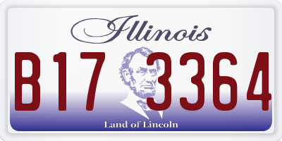 IL license plate B173364