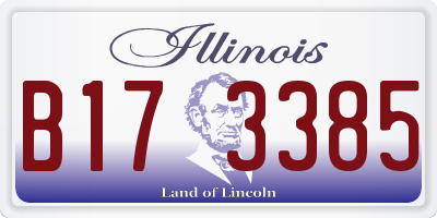 IL license plate B173385