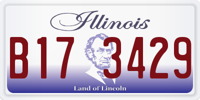 IL license plate B173429