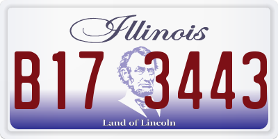 IL license plate B173443