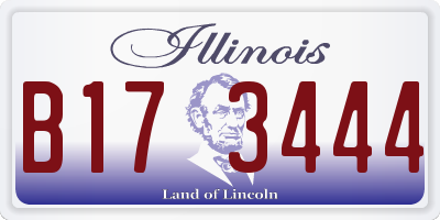 IL license plate B173444