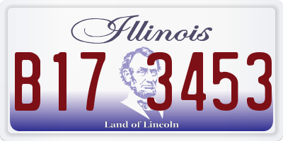 IL license plate B173453