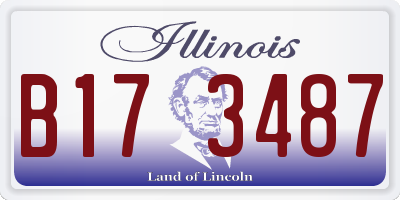 IL license plate B173487