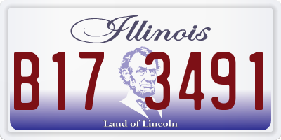 IL license plate B173491