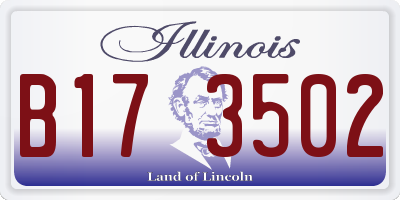 IL license plate B173502