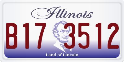IL license plate B173512